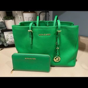 Michael Kors handbag and wallet set